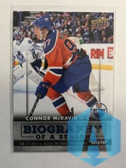 2015-16 Upper Deck Biography of a Season Connor McDavid #BIOCM-12 Rookie